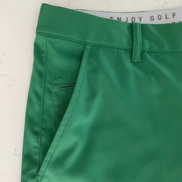 Puma Dealer Elevated Style 8" 100% Poly Golf Shorts 50+ UPF Vine Green Sz 40 NWT - Picture 6 of 13